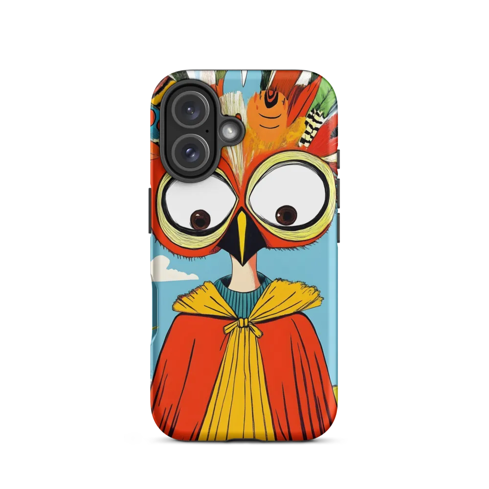 A Whimsical Encounter: The Owl-Human Fusion | Phone Case