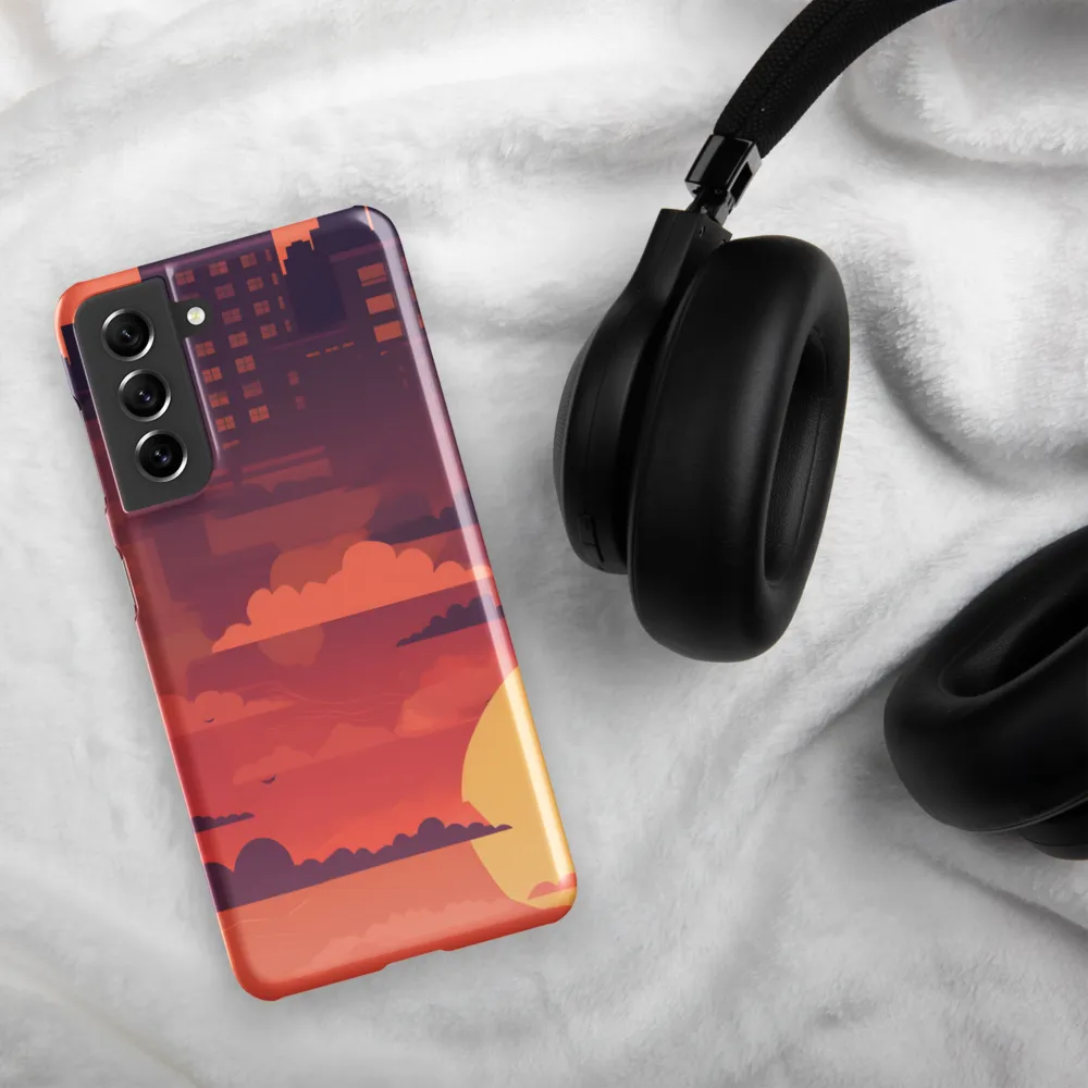 Urban Dusk: A Symphony of Cityscapes | Phone Case |  S21 | Snap Case | Glossy