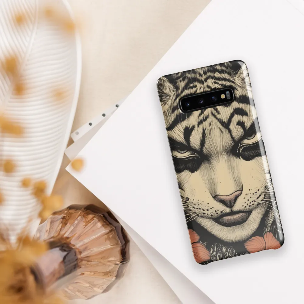 Feline Majesty: The Human-Leopard Connection | Phone Case |  S10 Plus | Snap Case | Glossy