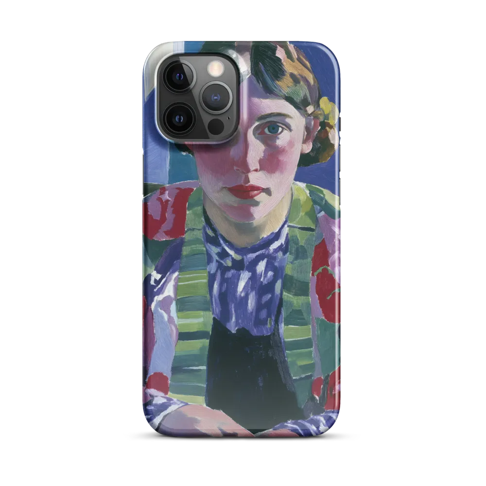 Vibrant Gaze: A Modernist Portrait