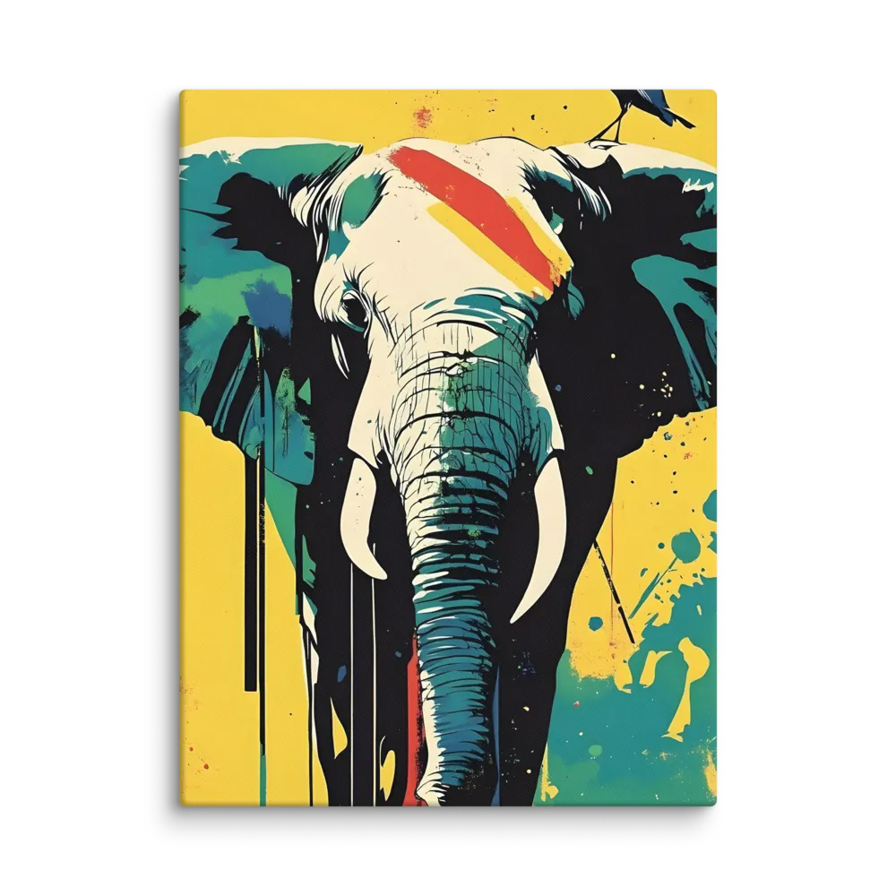 Elegance of the Wild: A Colorful Harmony | Canvas | 18″×24″
