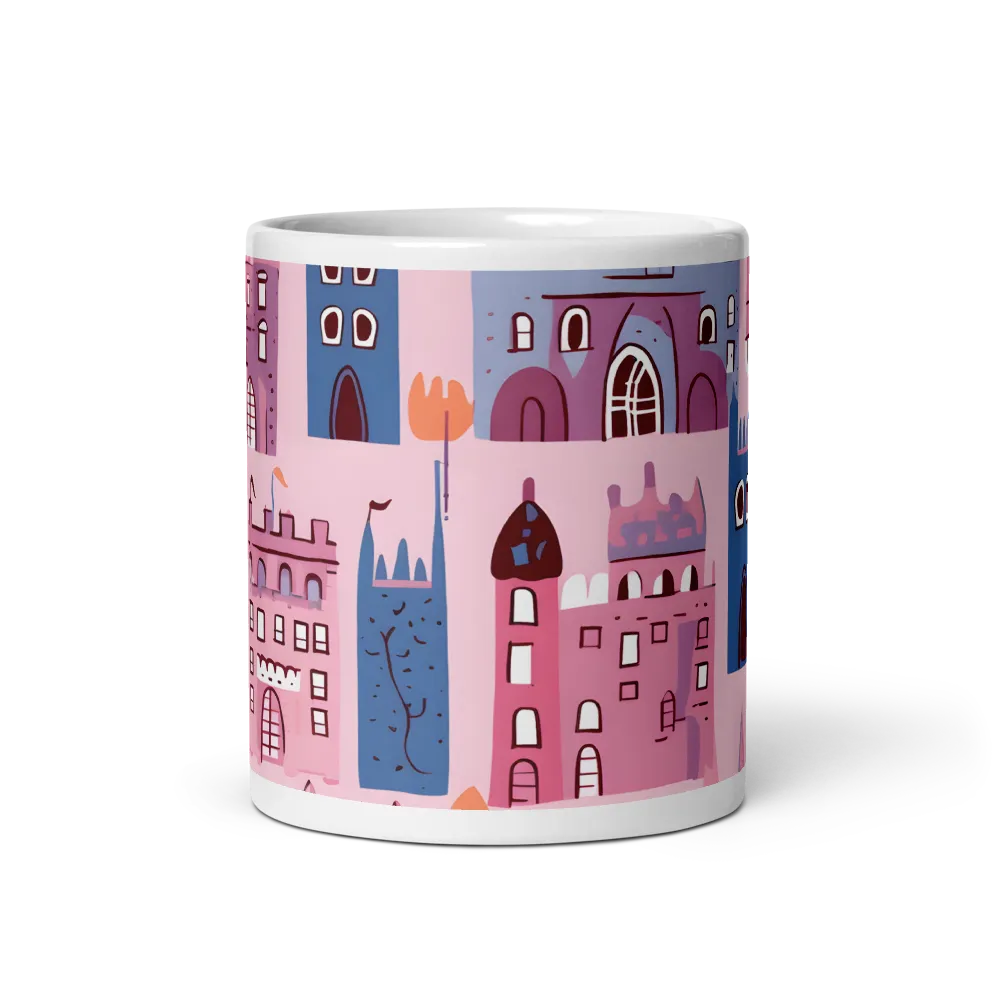 Whimsical Castles: A Playful Tapestry | Mug with White inside | 11 oz