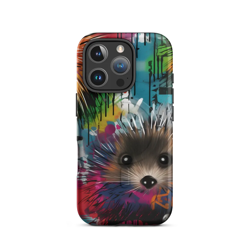 Whimsical Hedgehogs in a Kaleidoscopic Wonderland | Phone Case |  16 Pro | MagSafe® Tough Case | Matte
