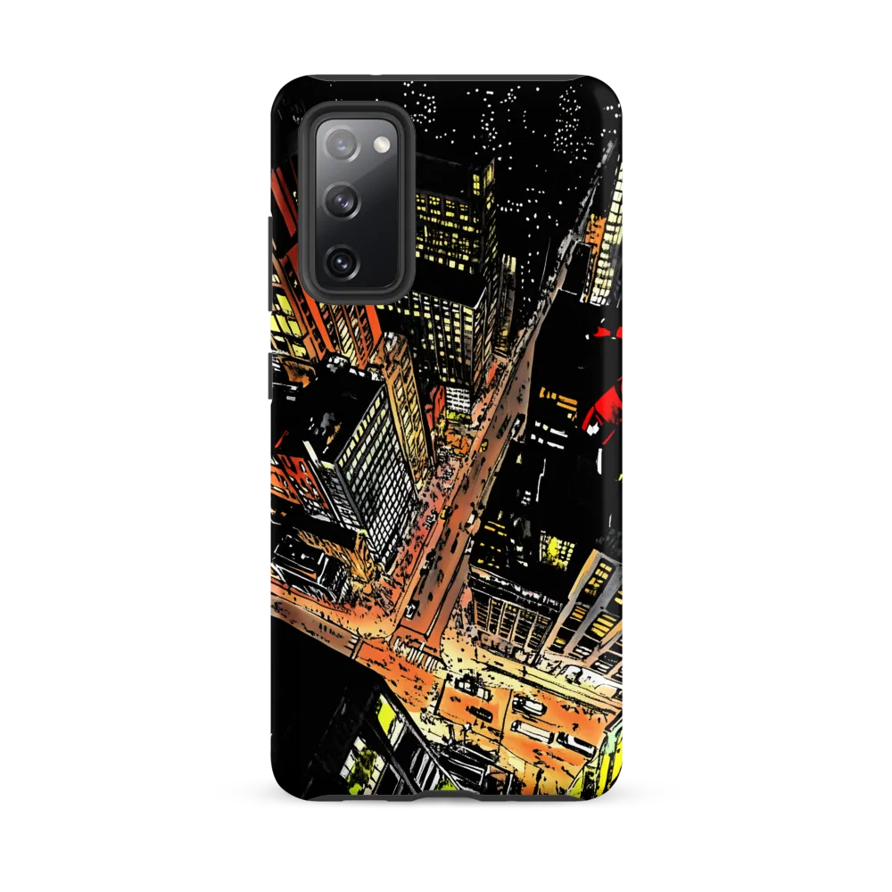 Urban Nightscape: A Bird's-eye View