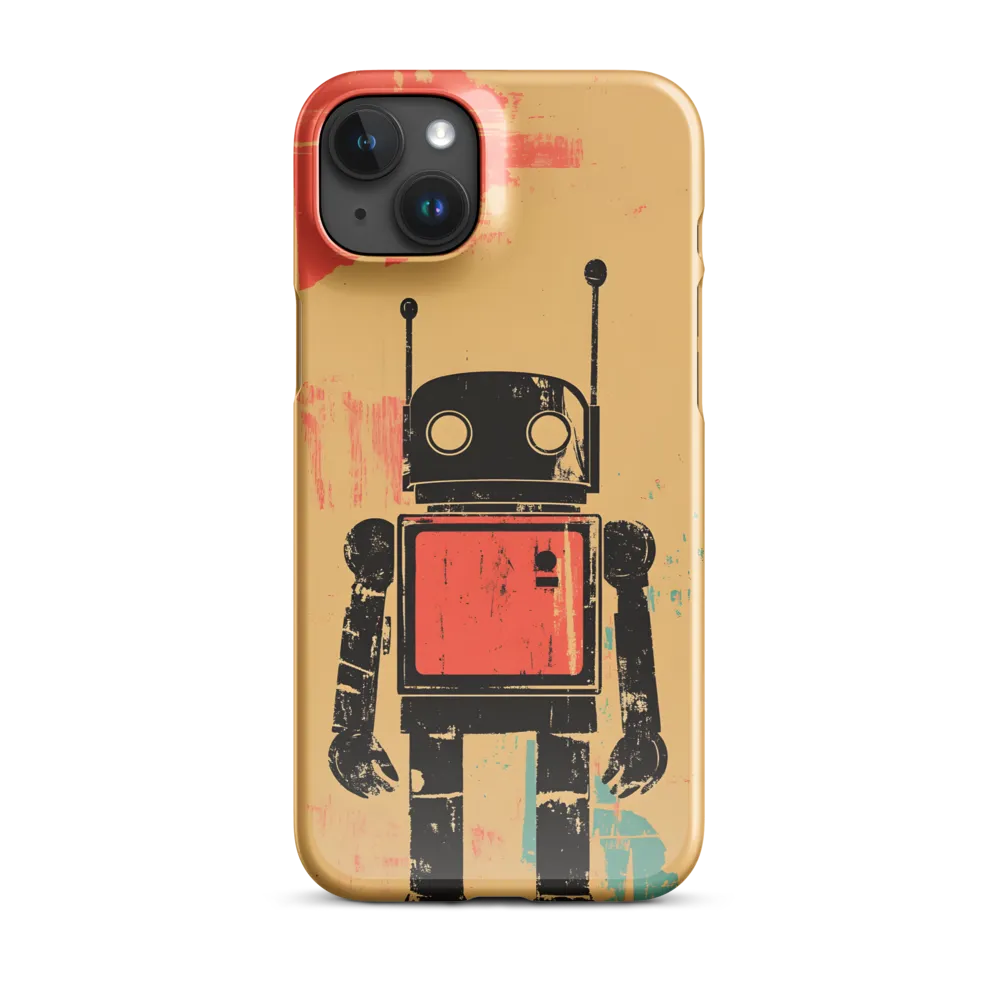 The Retro Robot | Phone Case |  15 Plus | Snap Case | Glossy