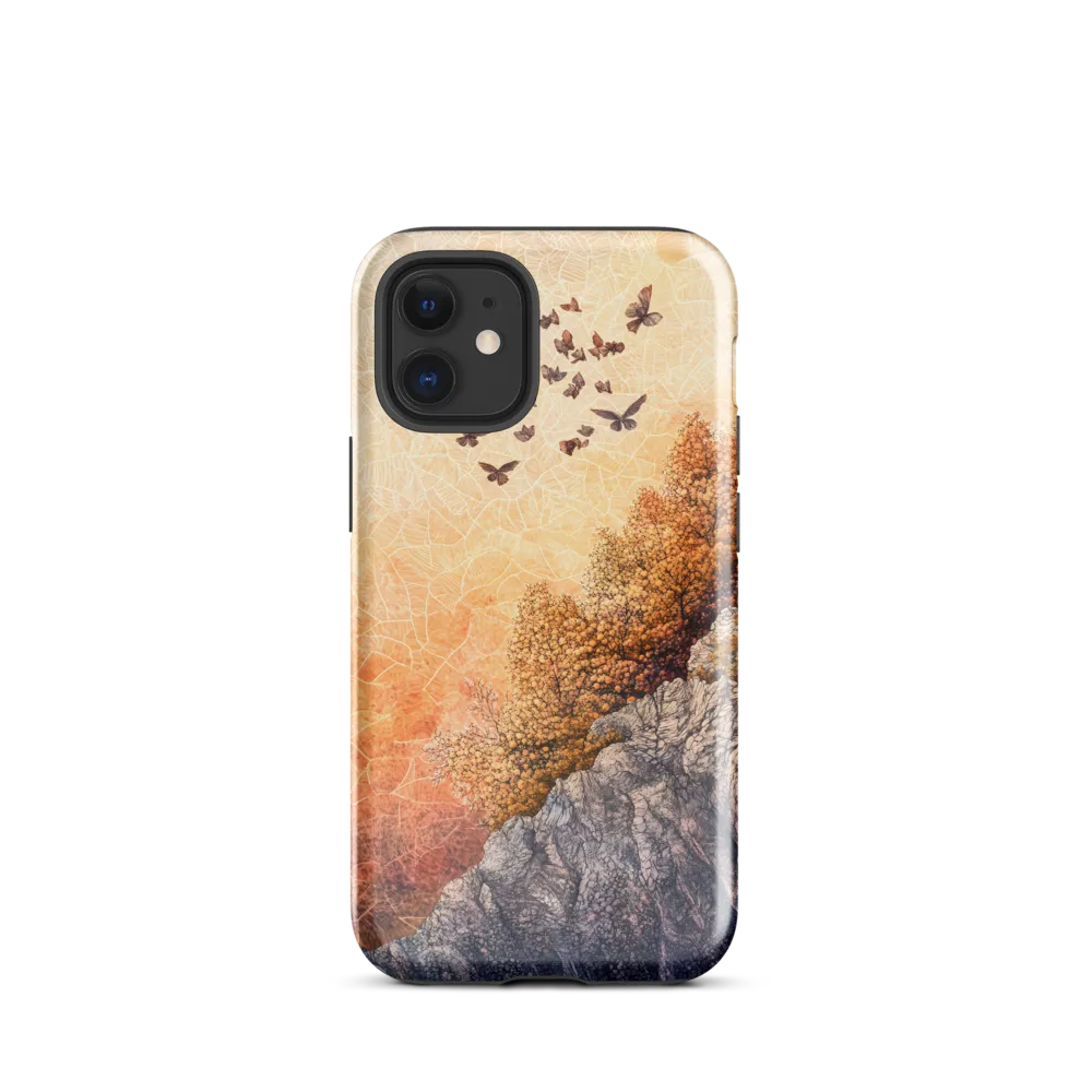 Fluttering Dreams of Serenity | Phone Case |  12 mini | Tough Case | Glossy
