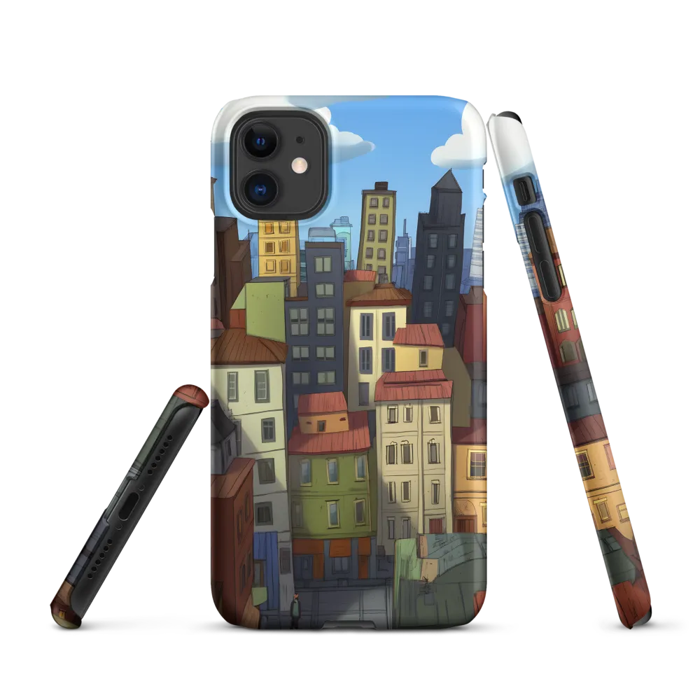Urban Symphony: A Colorful Cityscape | Phone Case |  11 | Snap Case | Matte