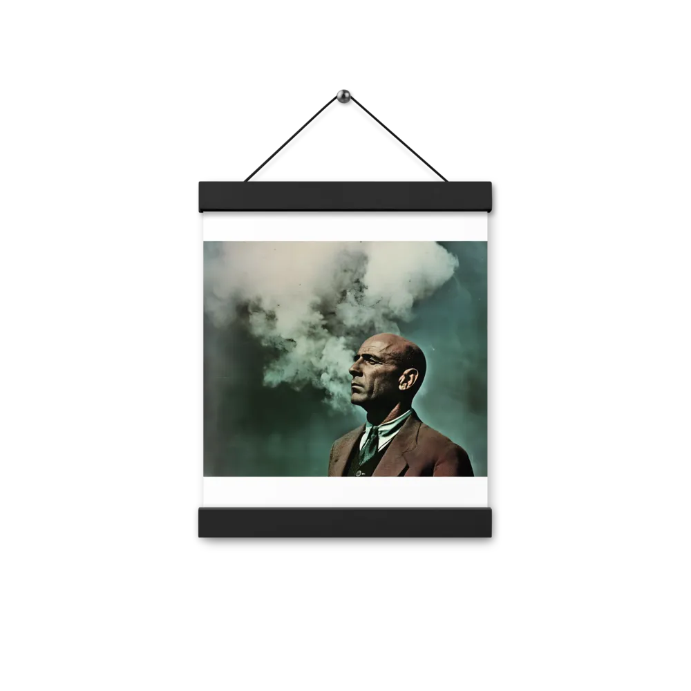 Clouded Thoughts | Poster With Black Wood Hanger | 8″×10″