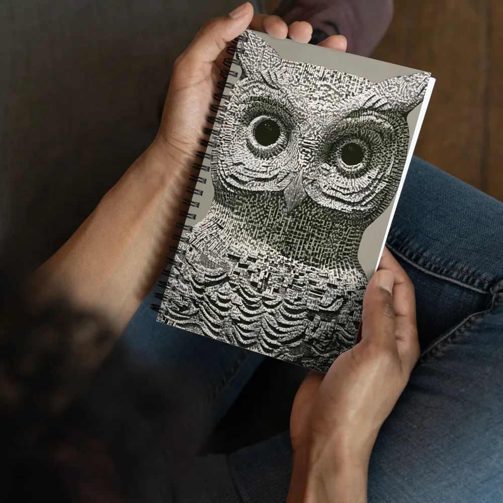 Intricate Owl of Textures | Spiral Notebook