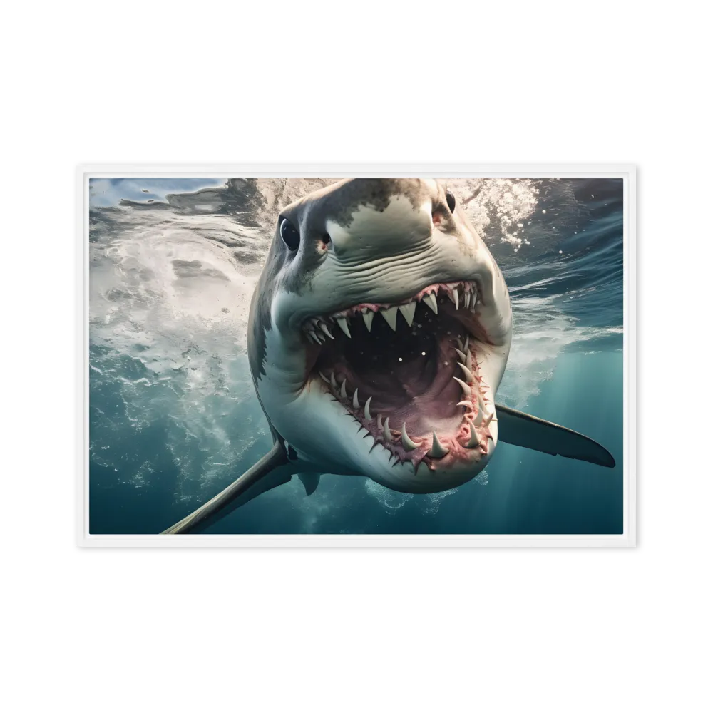 Fierce Majesty of the Ocean | Canvas with White Frame | 20″×30″