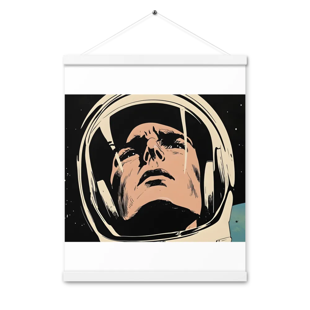 Gaze of the Astronaut | Poster With White Wood Hanger | 16″×20″