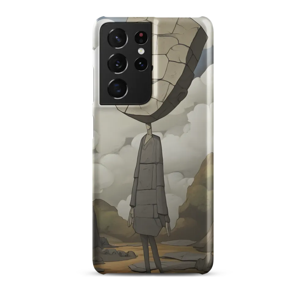 Whimsical Stone Figure in a Rocky Landscape | Phone Case |  S21 Ultra | Snap Case | Matte