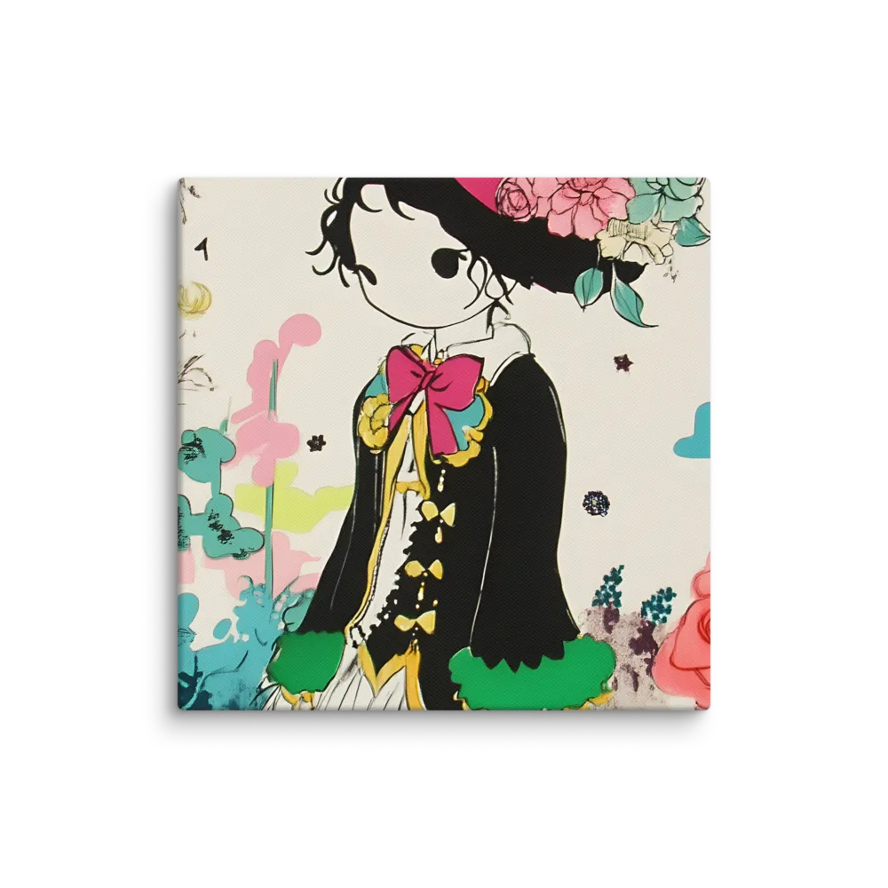 Whimsical Garden Reverie | Canvas | 12″×12″