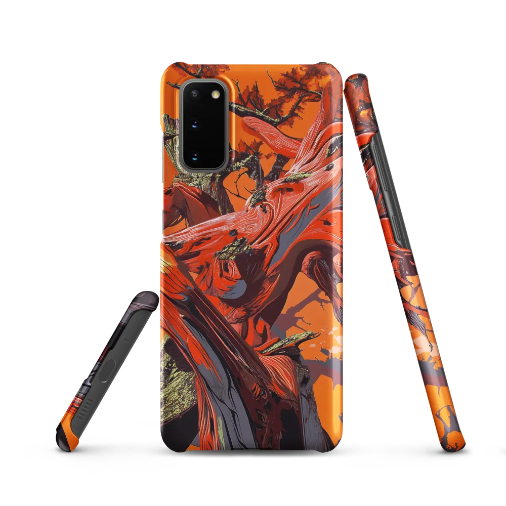 Life in Motion: An Abstract Tree | Phone Case |  S20 | Snap Case | Matte