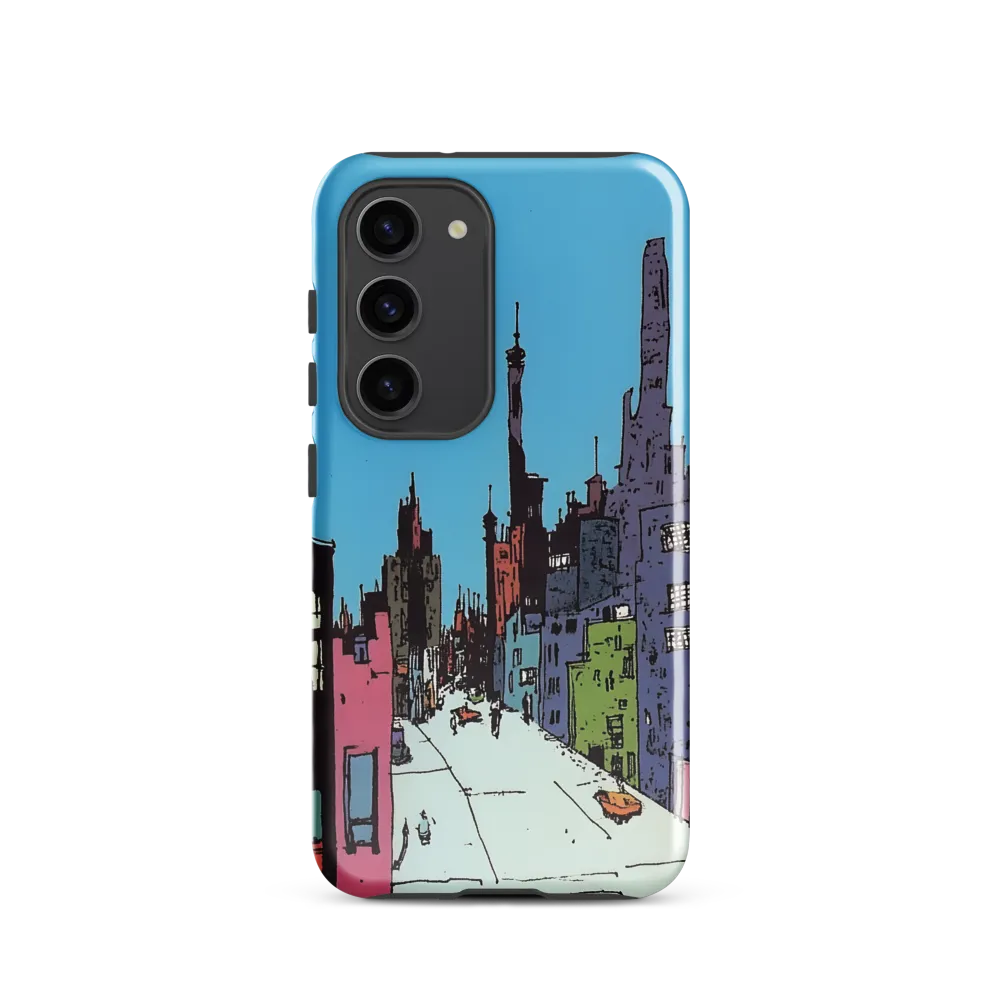 Vibrant Cityscape under the Moon