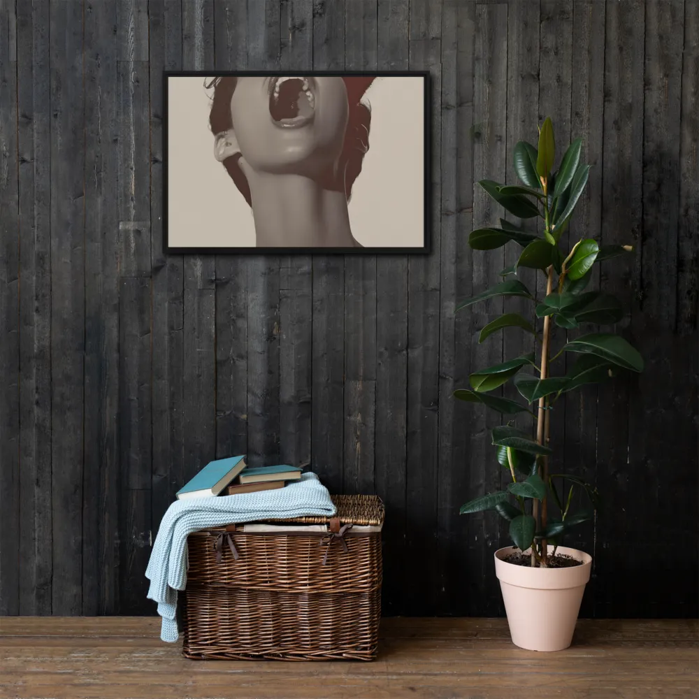 Echoes of Emotion | Canvas with Black Frame | 20″×30″