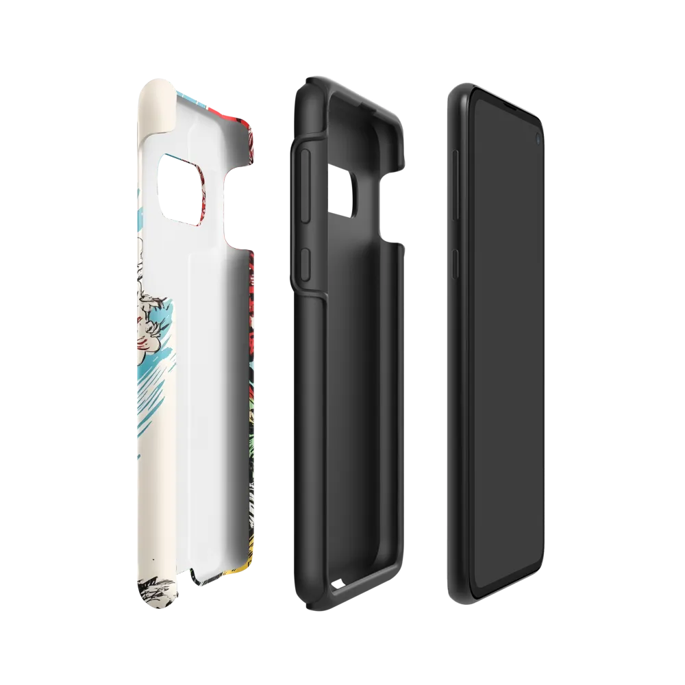 Floral Symphony in Bold Colors | Phone Case |  S10e | Tough Case | Matte