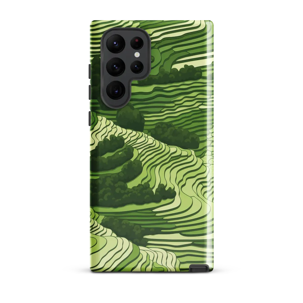 Waves of Green: An Abstract Landscape