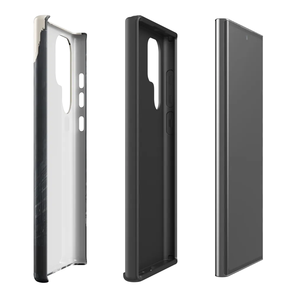 City Whispers: A Monochrome Reflection | Phone Case |  S22 Ultra | Tough Case | Glossy