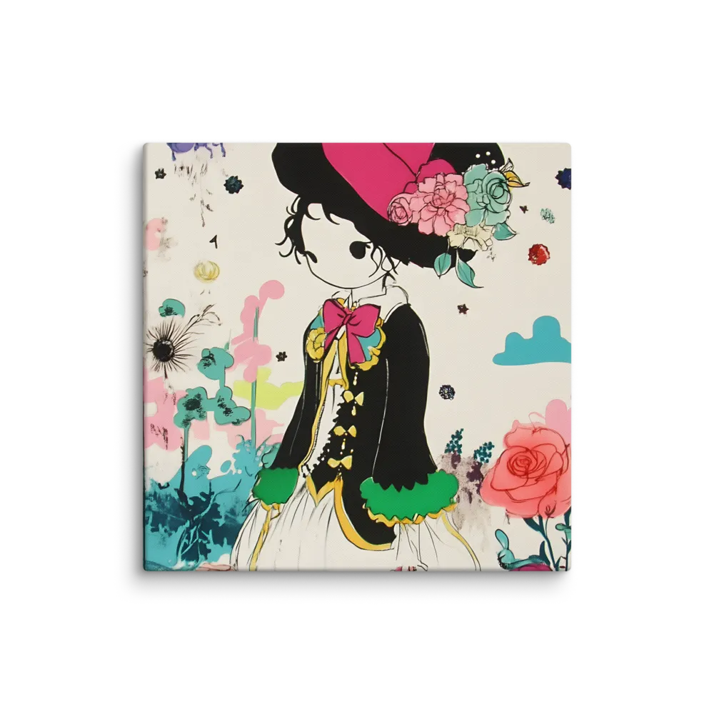 Whimsical Garden Reverie | Canvas | 28″×28″