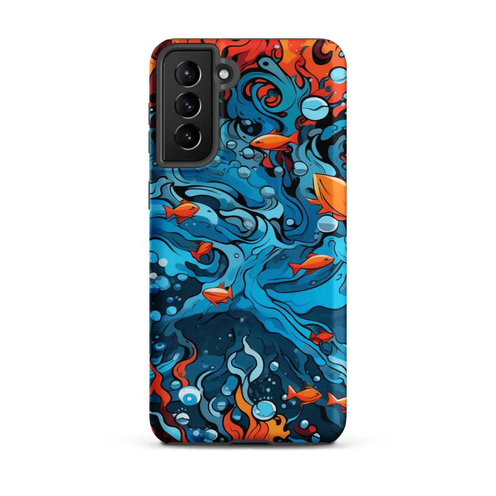 Fluid Harmony: Ocean and Flames