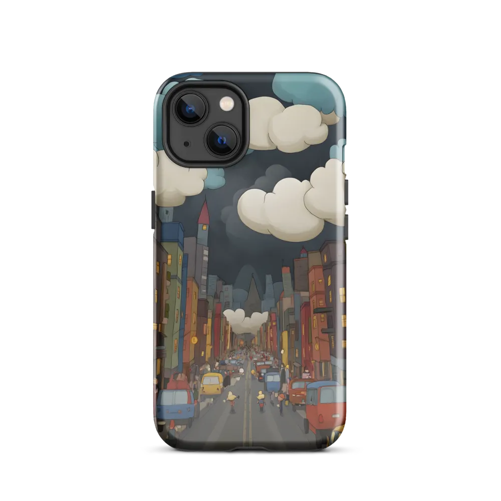 Urban Symphony: A City Awakens at Dusk | Phone Case |  13 | Tough Case | Glossy
