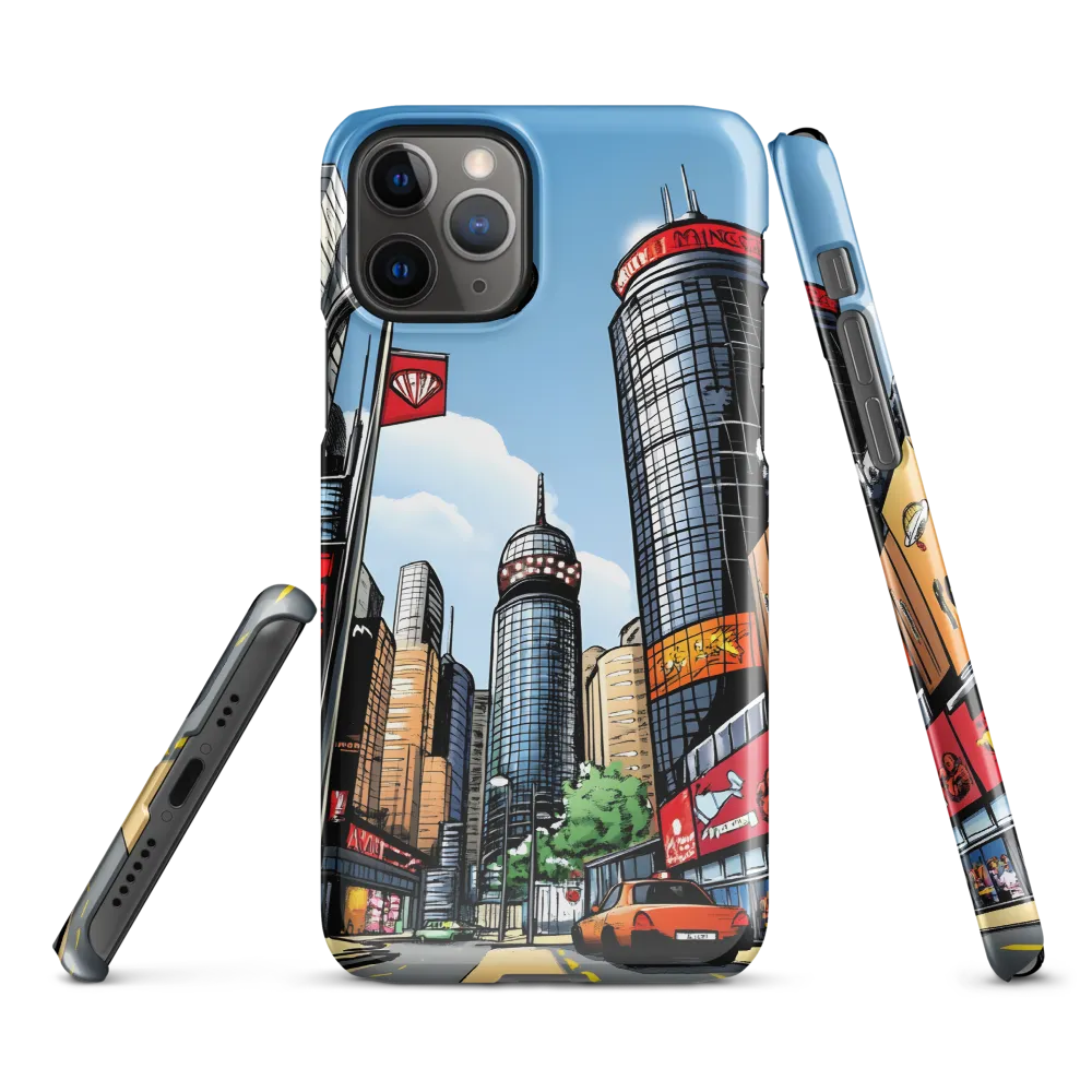 Urban Pulse: A Comic Cityscape | Phone Case |  11 Pro | Snap Case | Glossy