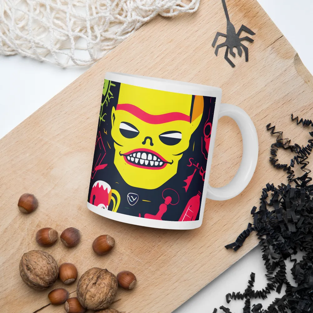 Neon Revelry: A Quirky Exploration of Modern Pop Art | Mugs | Multiple Sizes & Colors