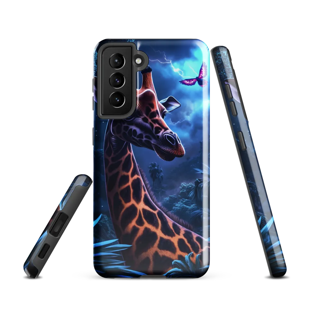 Mystical Giraffe in Twilight Jungle