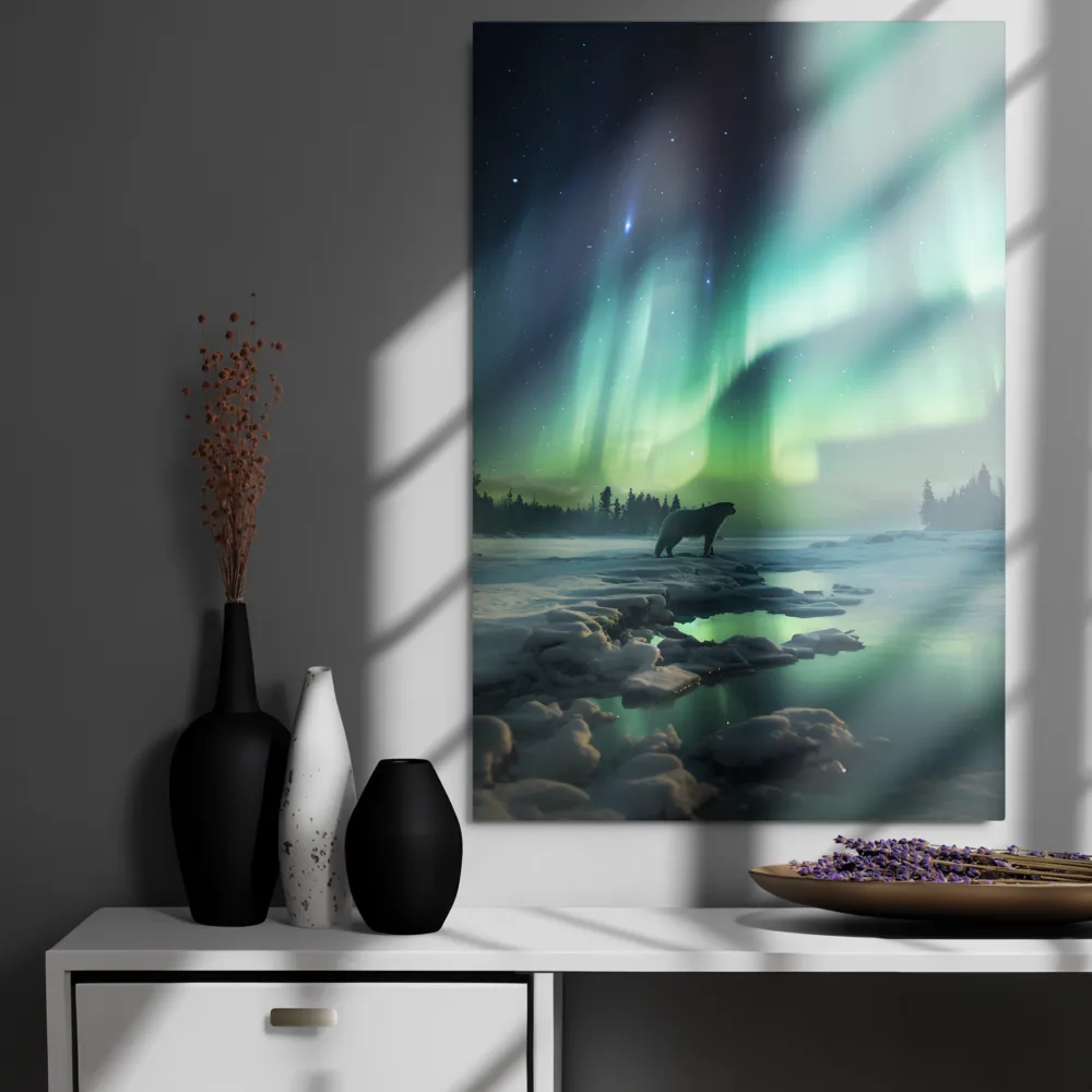 Auroral Guardianship | Metal Print | 24″×36″