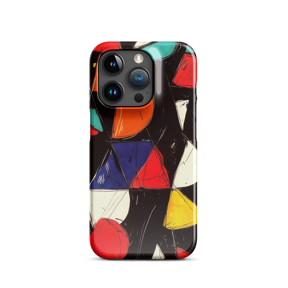 Vibrant Geometric Symphony | Phone Case |  15 Pro | Snap Case | Glossy