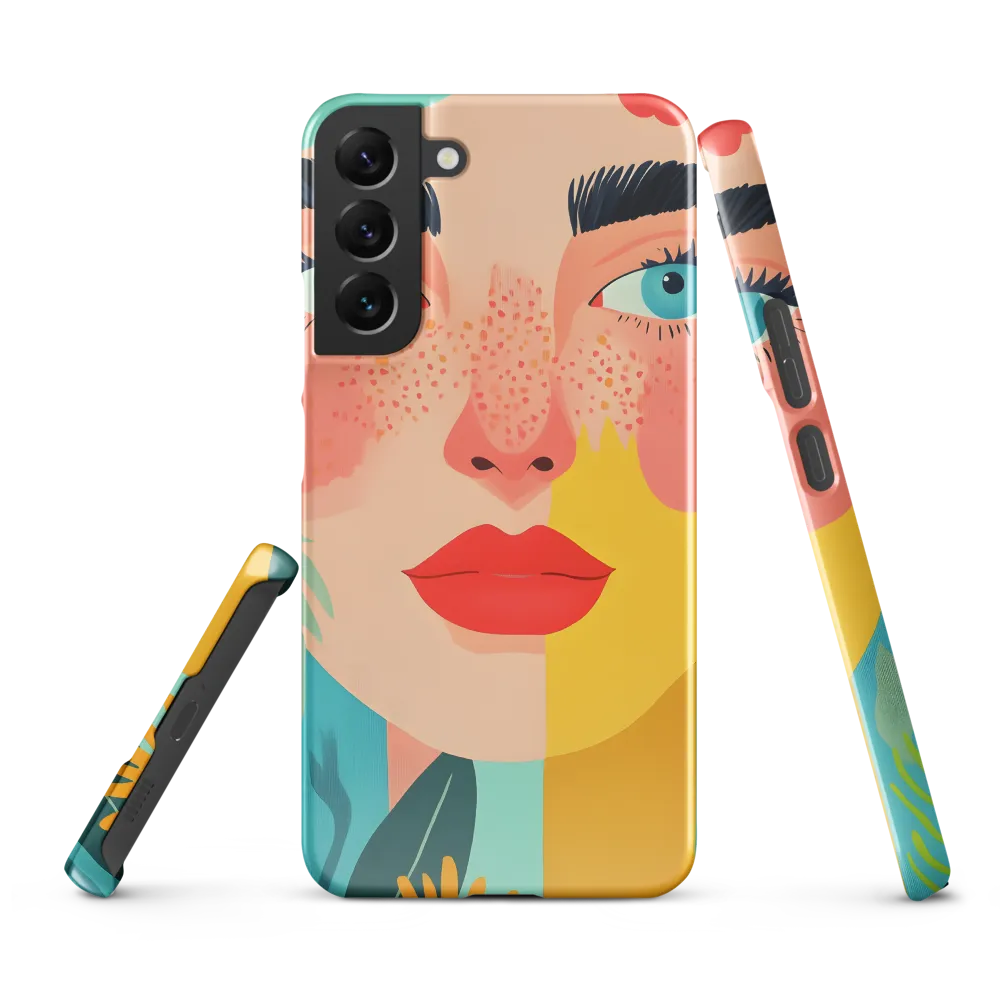 Floral Serenity: A Modern Portrait