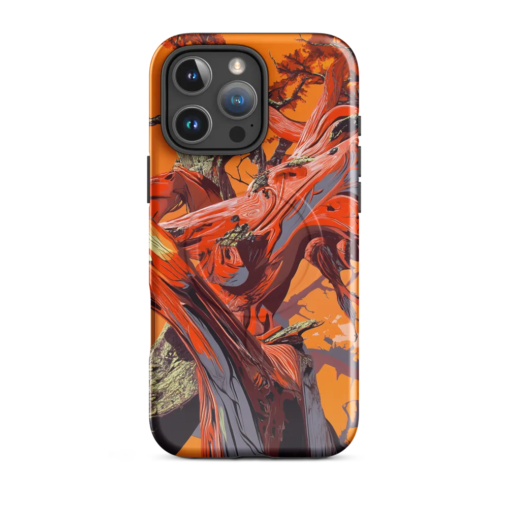 Life in Motion: An Abstract Tree | Phone Case |  16 Pro Max | MagSafe® Tough Case | Glossy