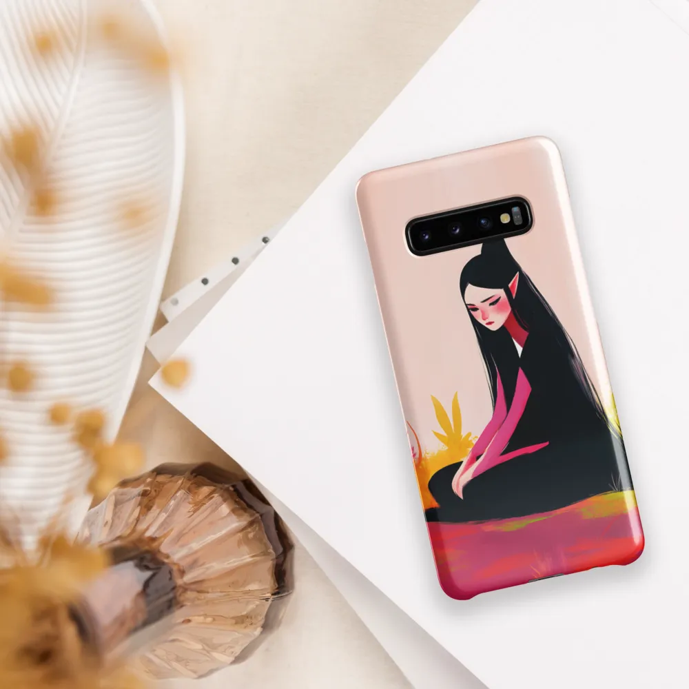 Whispers of Solitude | Phone Case |  S10 Plus | Snap Case | Glossy