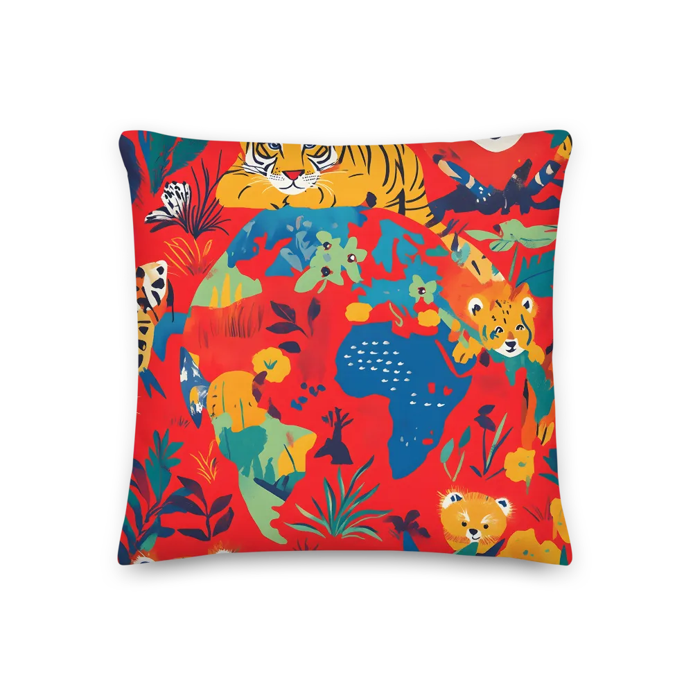 Wild Wonders of the Globe | Pillow | 18″×18″