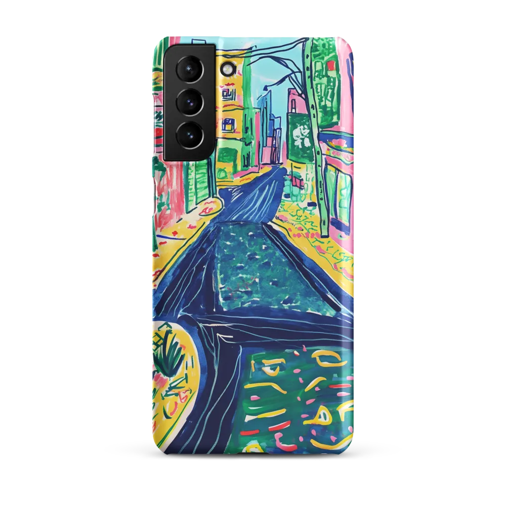 Dreamy Street in Vibrant Hues