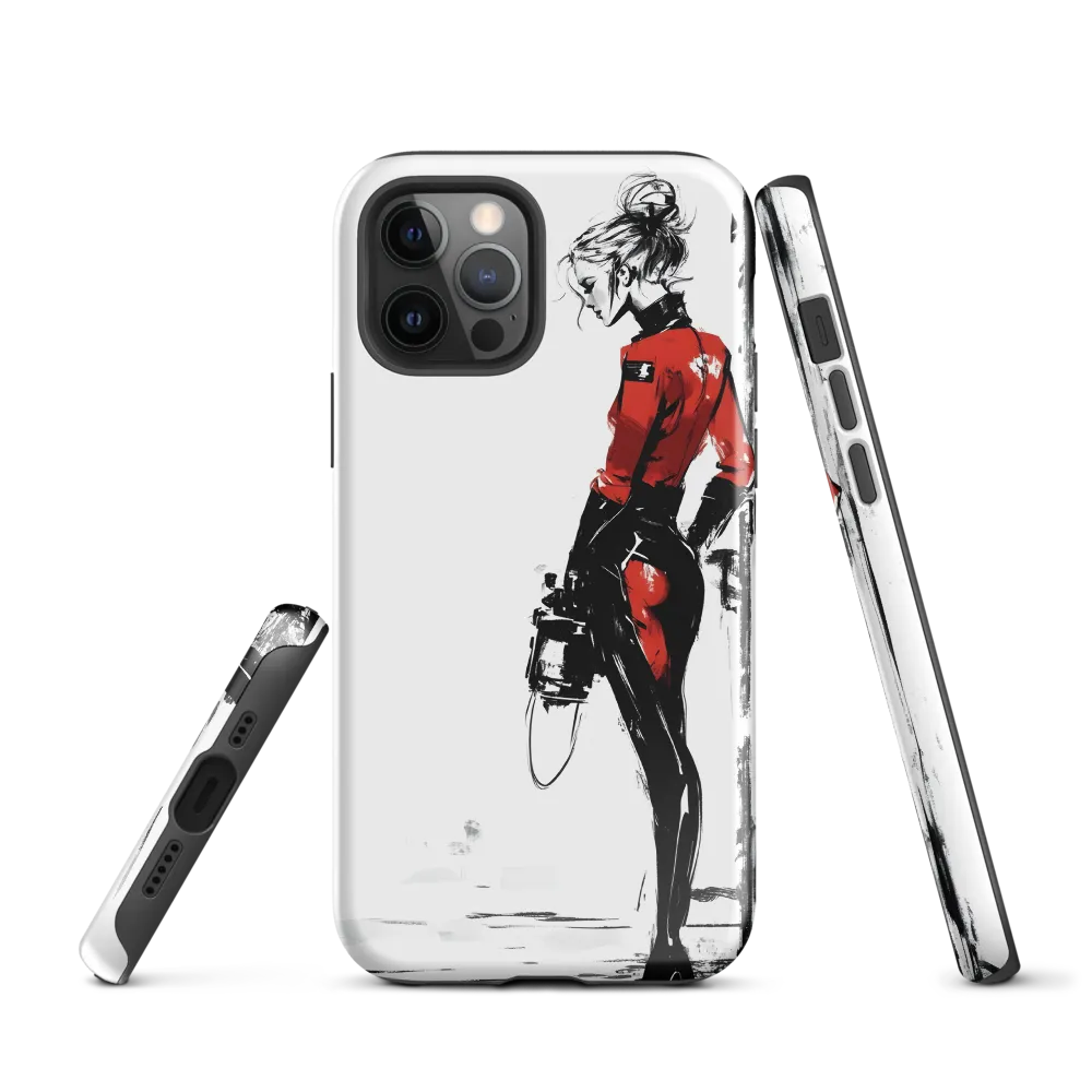 The Edgy Elegance | Phone Case |  12 Pro | Tough Case | Glossy