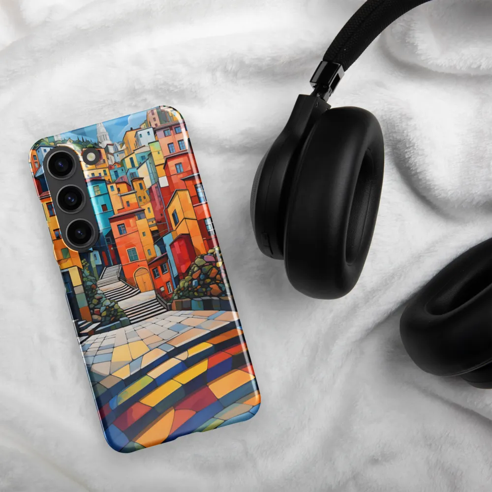 Vibrant Village: A Cubist Journey