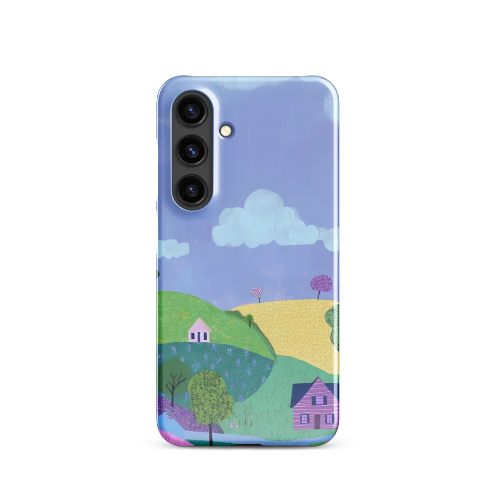 Whimsical Hills and Quaint Homes | Phone Case |  S24 | Snap Case | Glossy