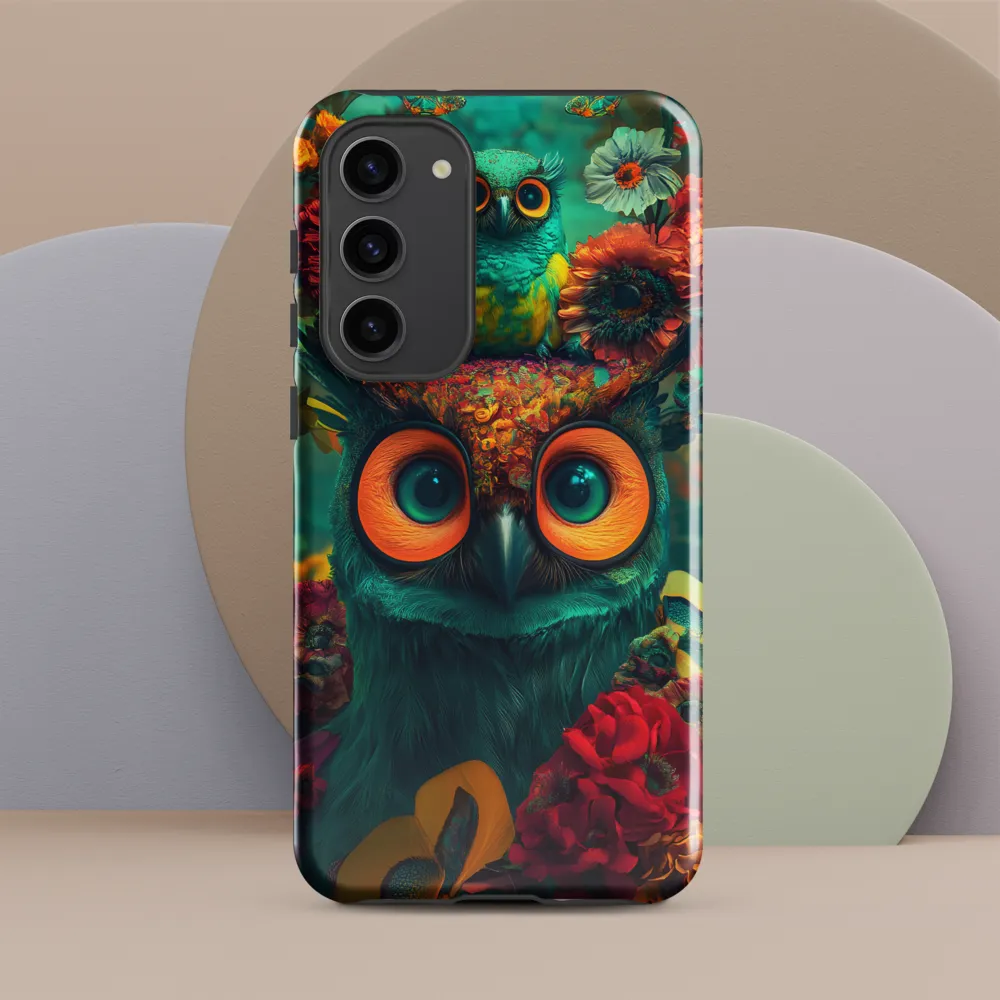 Majestic Harmony: The Floral Owl