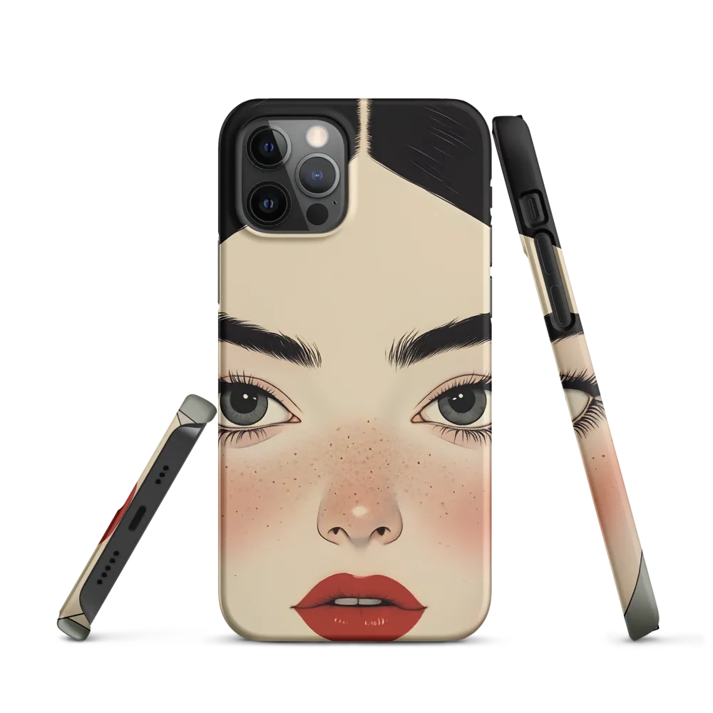 Serenity Captured: A Modern Portrait | Phone Case |  12 Pro | Snap Case | Matte