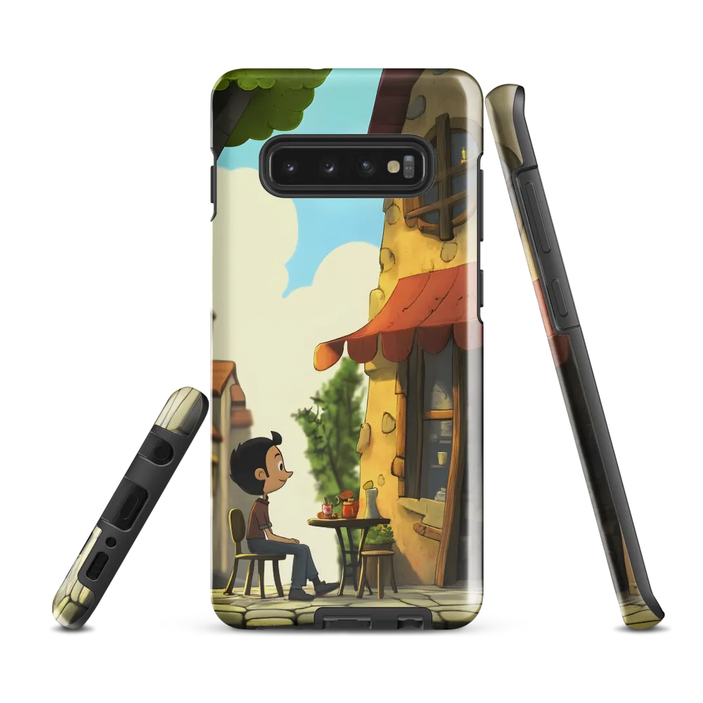 A Moment of Wonder at the Cafe | Phone Case |  S10 Plus | Tough Case | Glossy