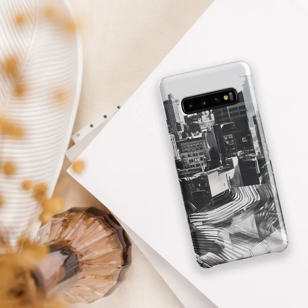 Urban Rhythm in Black and White | Phone Case |  S10 Plus | Snap Case | Glossy