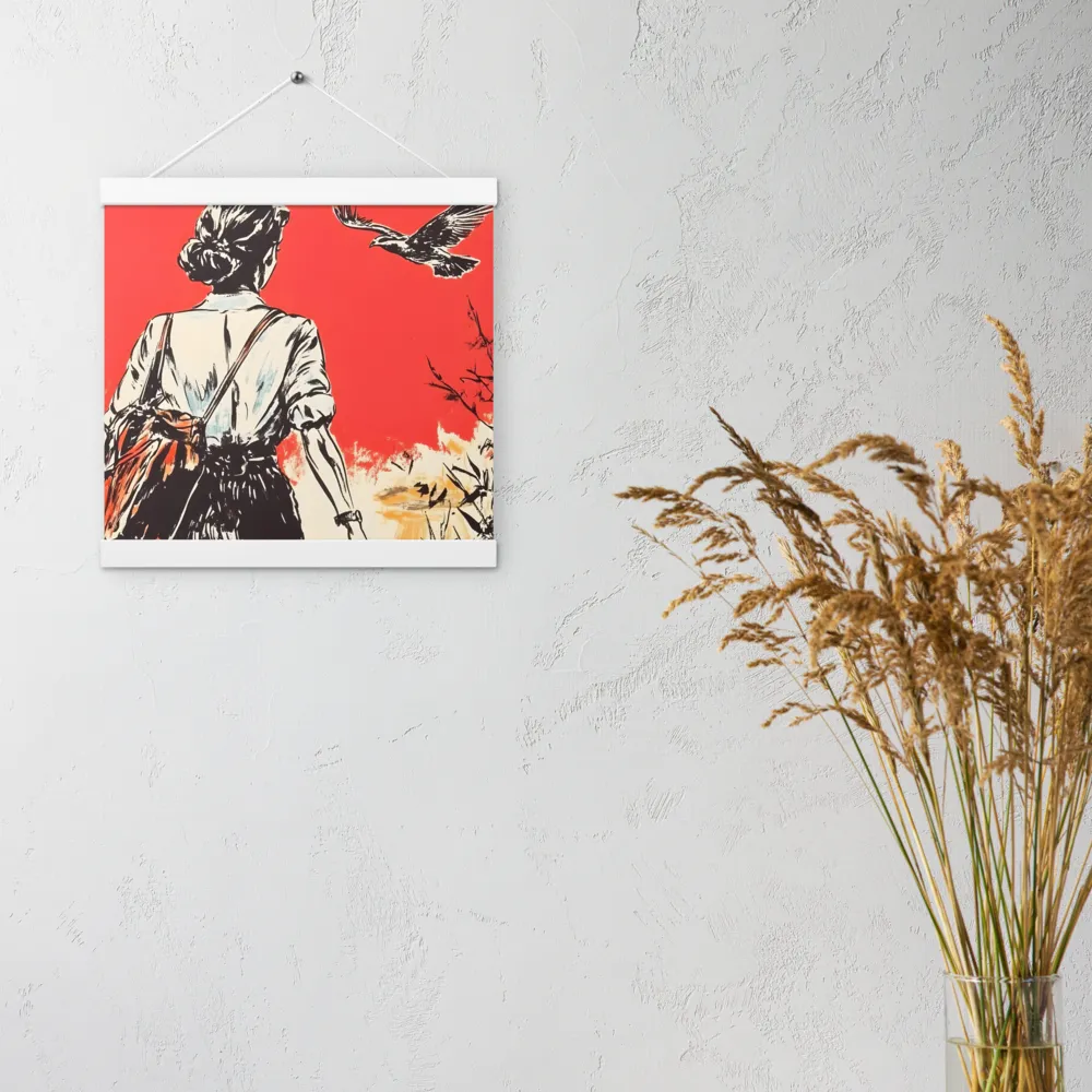 Journey Beyond the Horizon | Poster With White Wood Hanger | 12″×12″