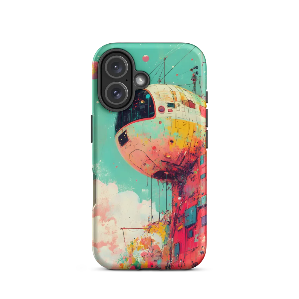 Suspended Sphere in a Vibrant Dreamscape | Phone Case |  16 | Tough Case | Matte