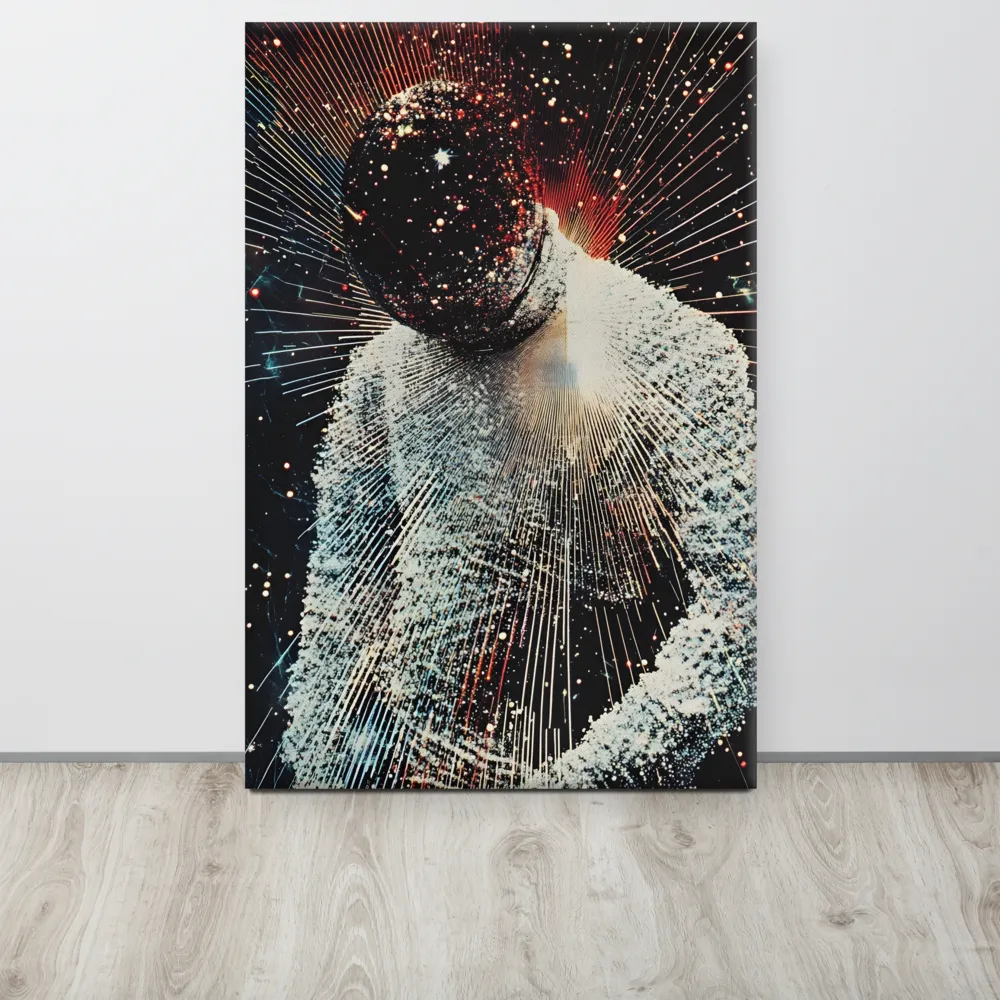 Ethereal Astronaut: A Journey Through the Cosmos | Canvas | 24″×36″