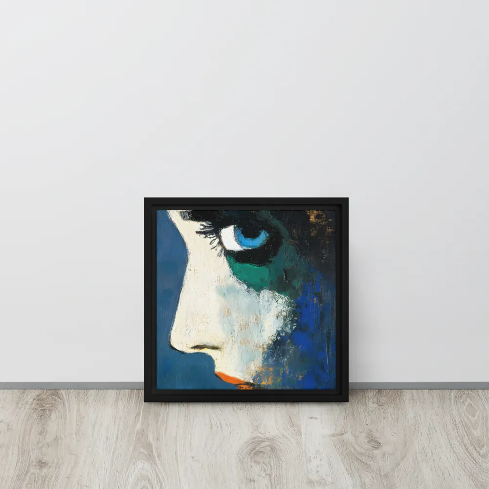 Reflections of Emotion | Canvas with Black Frame | 12″×12″