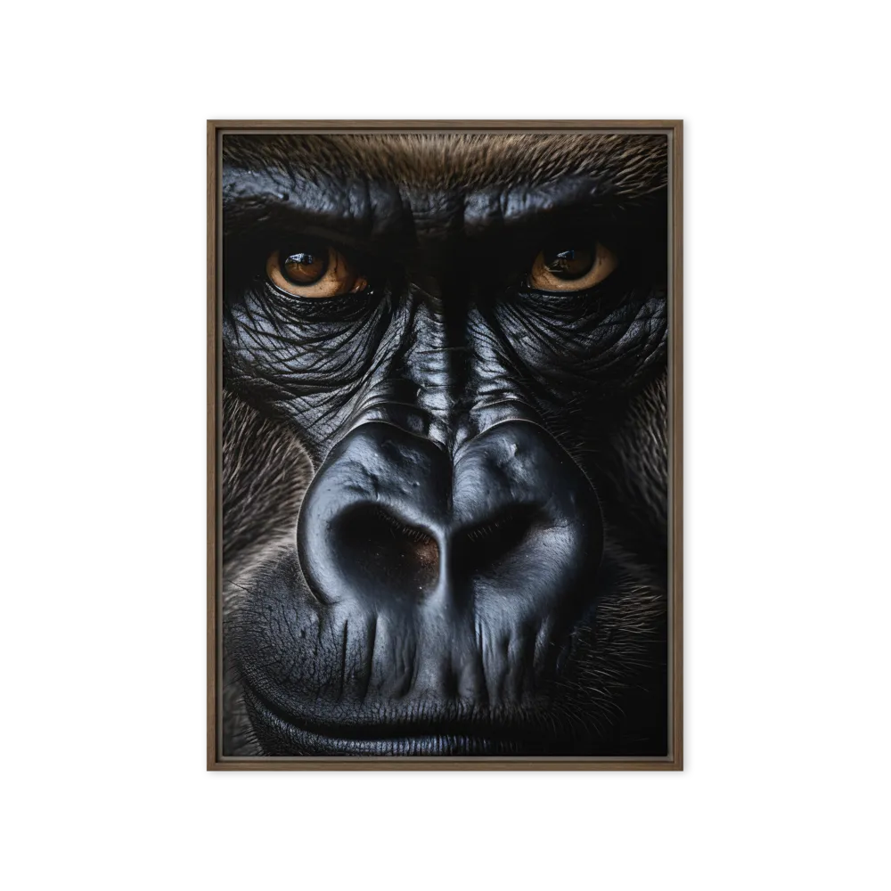 Gaze of the Wild: A Gorilla's Portrait
