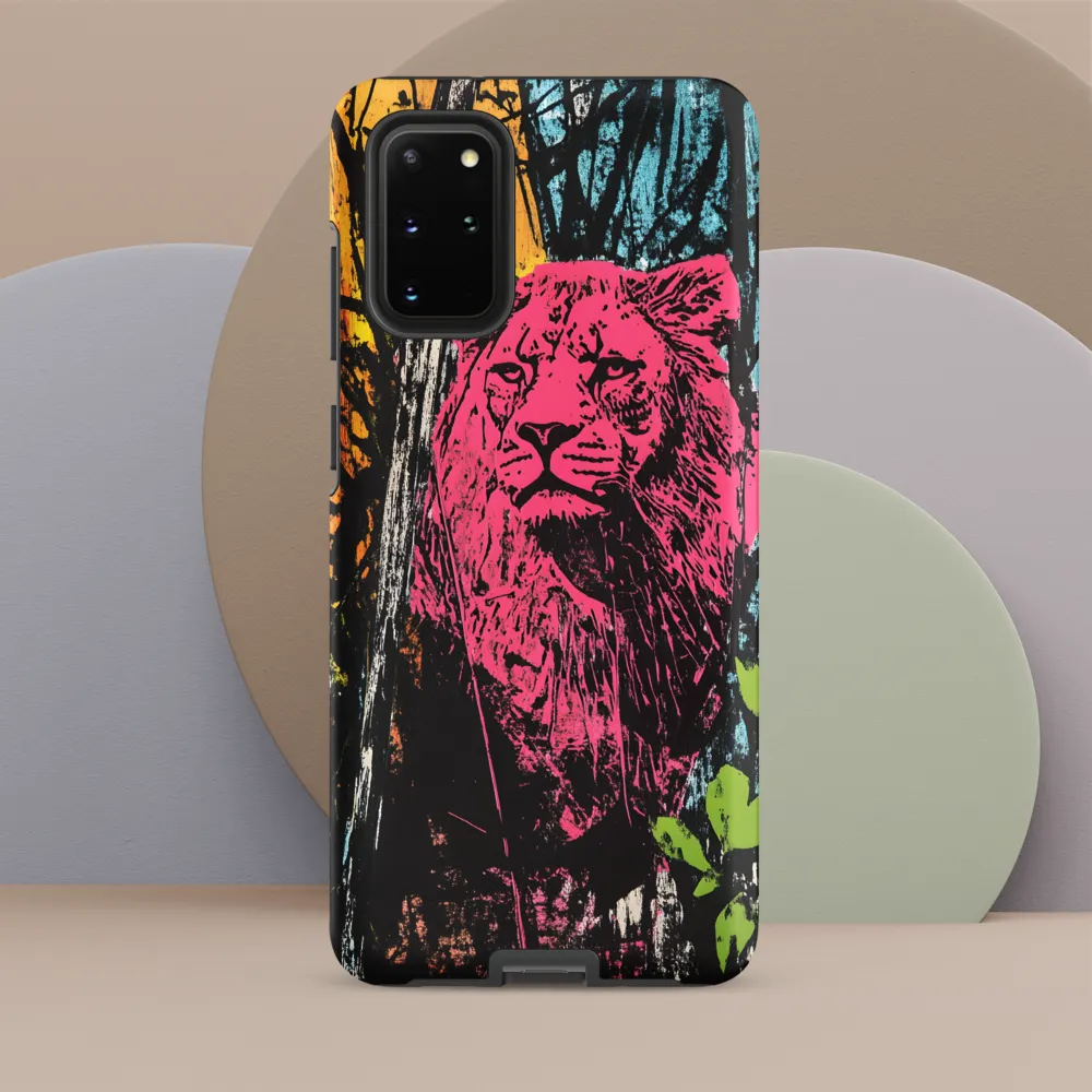 Fierce Vibrance: The Pink Lion
