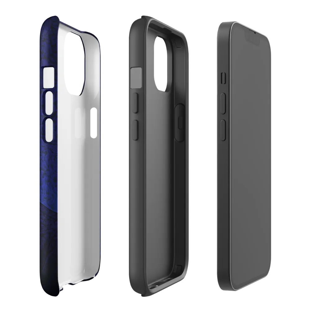 Ethereal Portrait in Blue and Red | Phone Case |  14 | Tough Case | Glossy